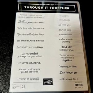 New in package Through it Together stamps